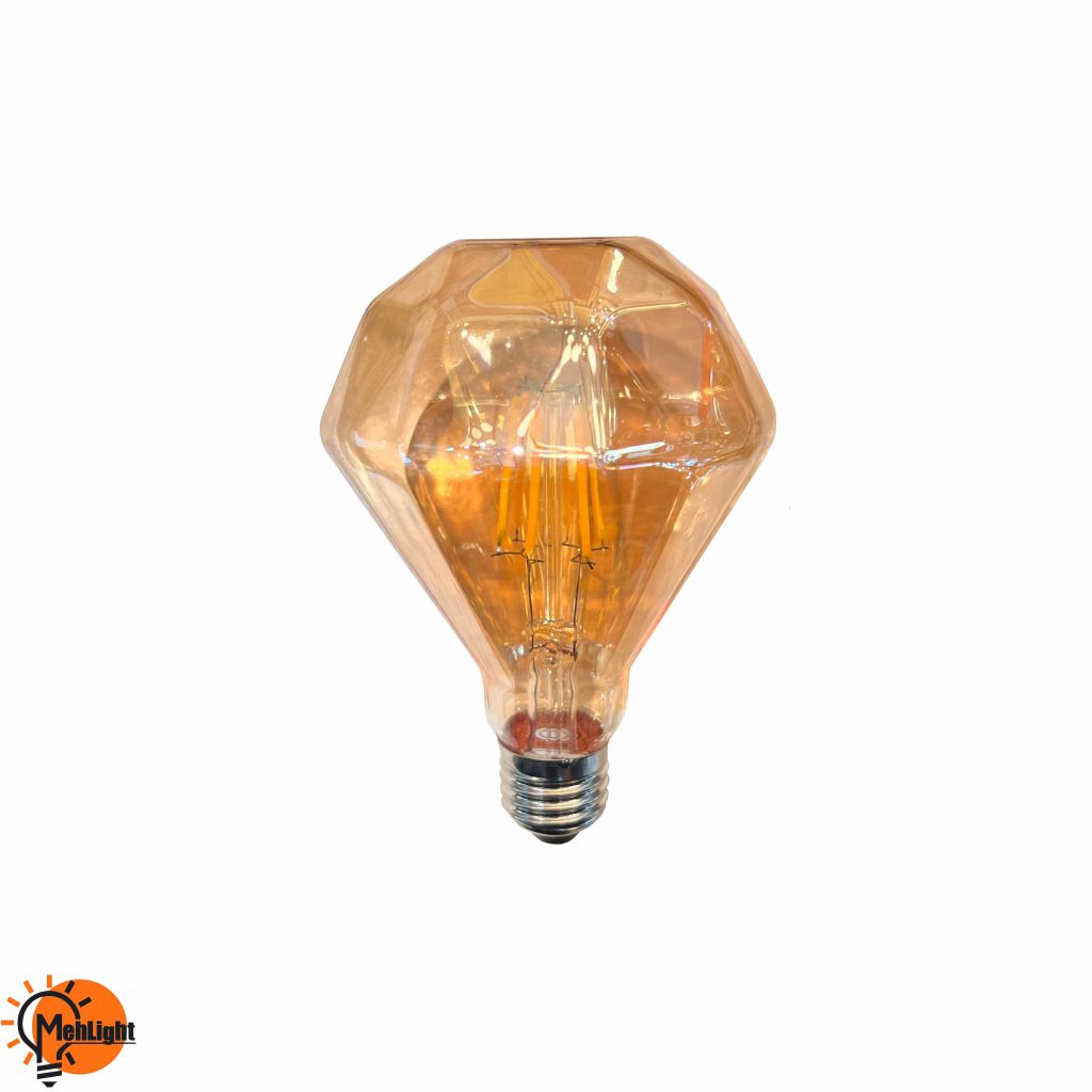 لامپ فیلامنتی طرح الماس تخت 6 وات